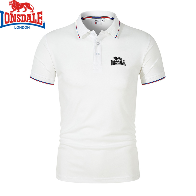 LONSDALE 프린트 남성용 통기성 폴로 셔츠, 여름 - Shirt Camp Collar 리뷰 및 가격