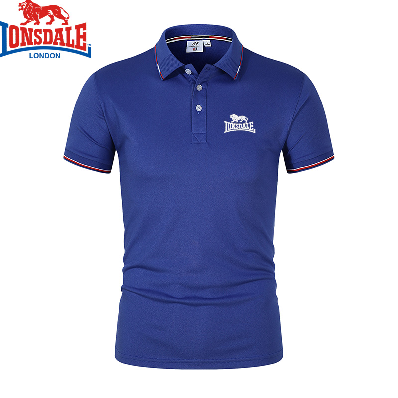 LONSDALE 프린트 남성용 통기성 폴로 셔츠, 여름 - Shirt Camp Collar 리뷰 및 가격