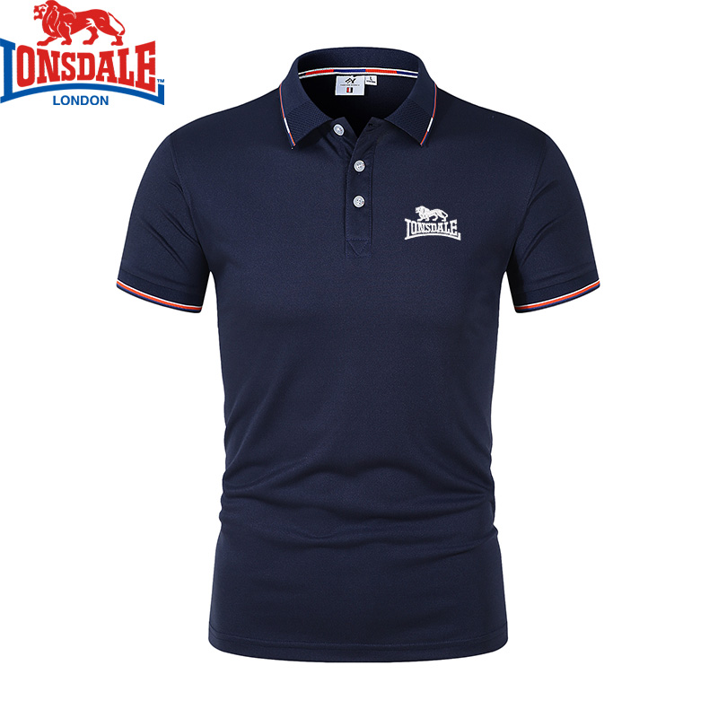 LONSDALE 프린트 남성용 통기성 폴로 셔츠, 여름 - Shirt Camp Collar 리뷰 및 가격