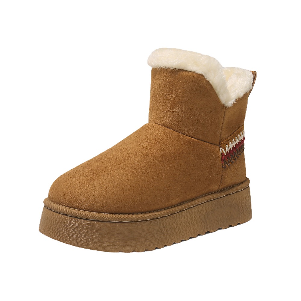 새로운 겨울 여성용 스웨이드 스노우 부츠, 두꺼운 밑창 - Espadrille Slip On 리뷰 및 가격