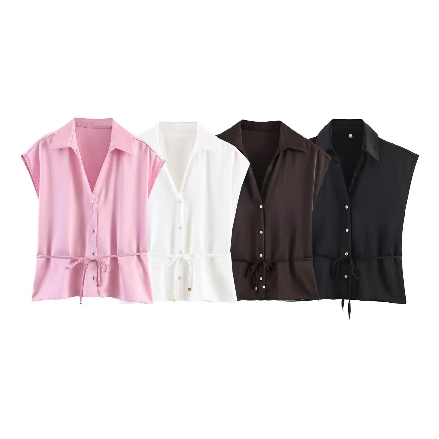 Willshela 여성 패션 벨트 솔리드 싱글 브레스트 - Shirt Camp Collar 리뷰 및 가격