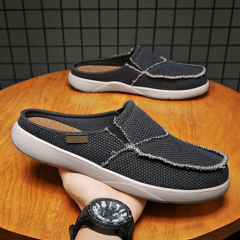 캔버스 슬립온 남성용 하프 슈즈 뮬 캐주얼 슬리퍼 슬라 - Espadrille Slip On 리뷰 및 가격